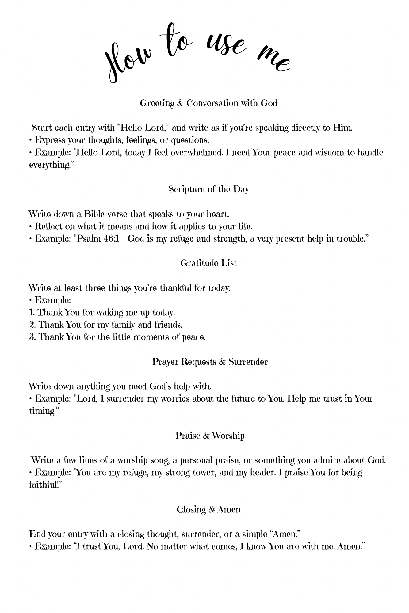 Hello lord ( prayer journal )