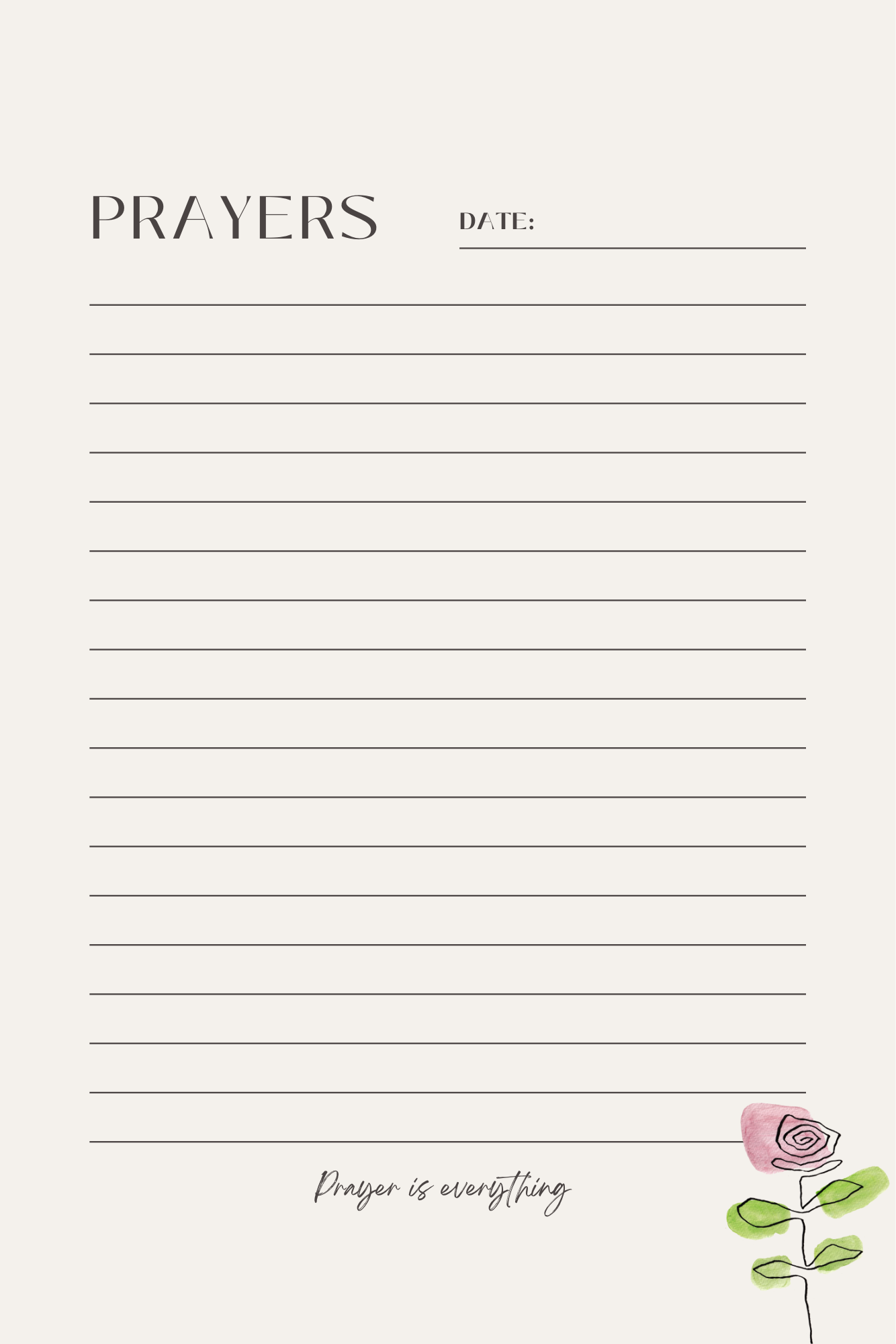 A Prayer to Heaven (prayer journal)